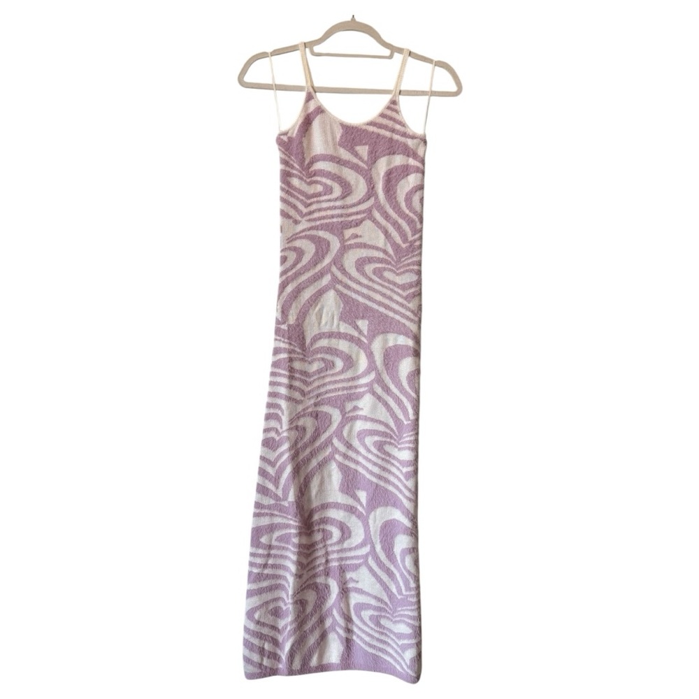 House of Sunny Groove Is In The Heart Hockney Midi Dress, Lavender Pink, XS, NWT - Picture 8 of 11